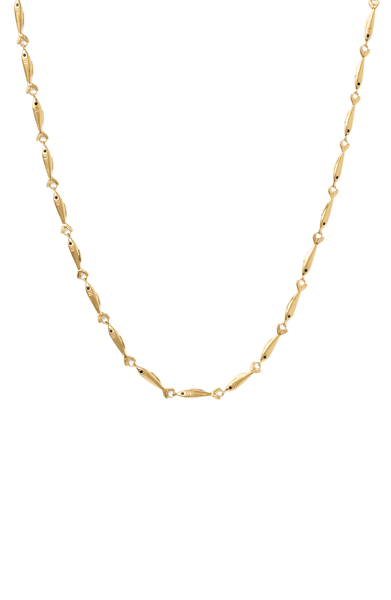 Clare V. Sardine Charm Necklace