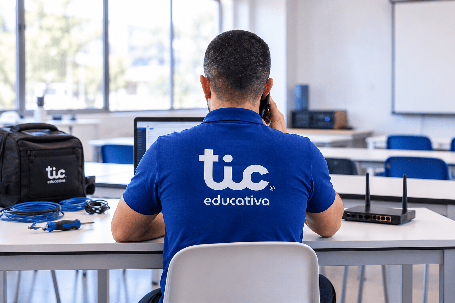 Mockup branding TIC técnico