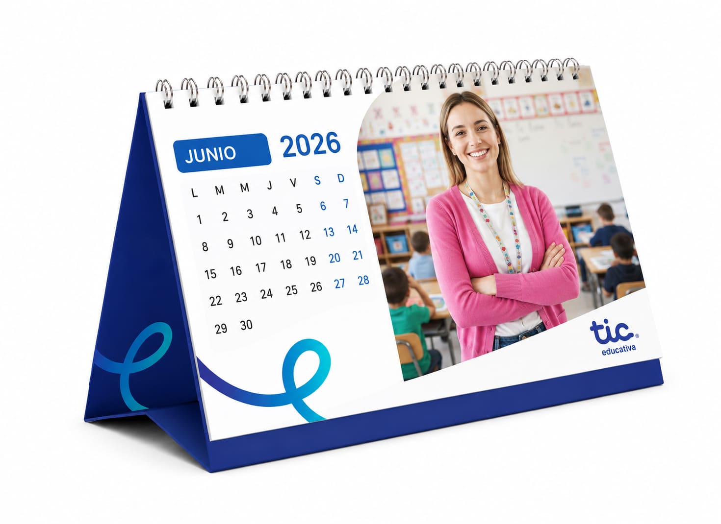 Mockup branding TIC en calendario
