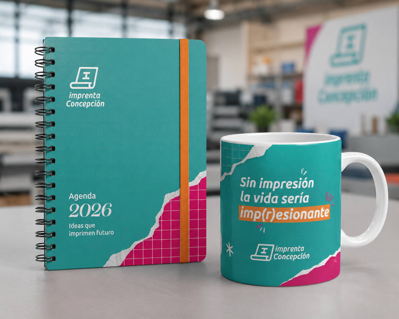 Mockup branding Imprenta