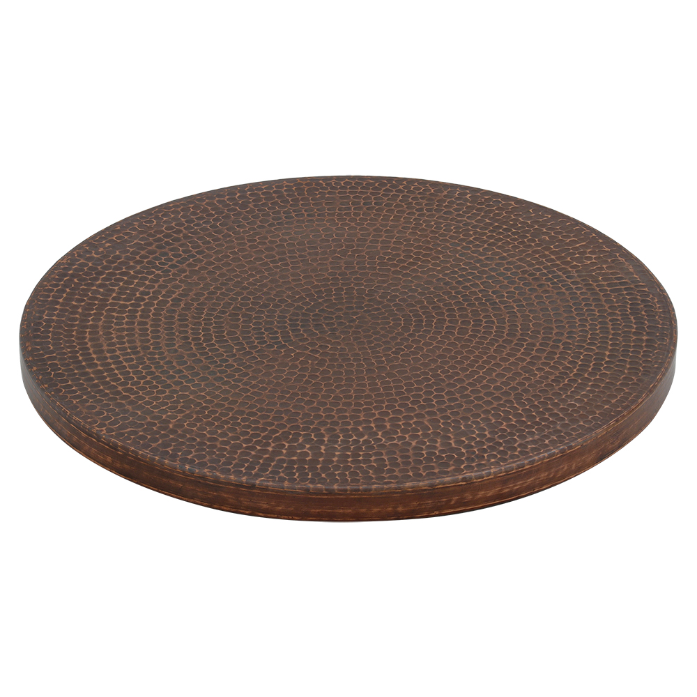 Premier Copper Products 18" Hammered Copper Lazy Susan, Oil Rubbed Bronze, LS18DB