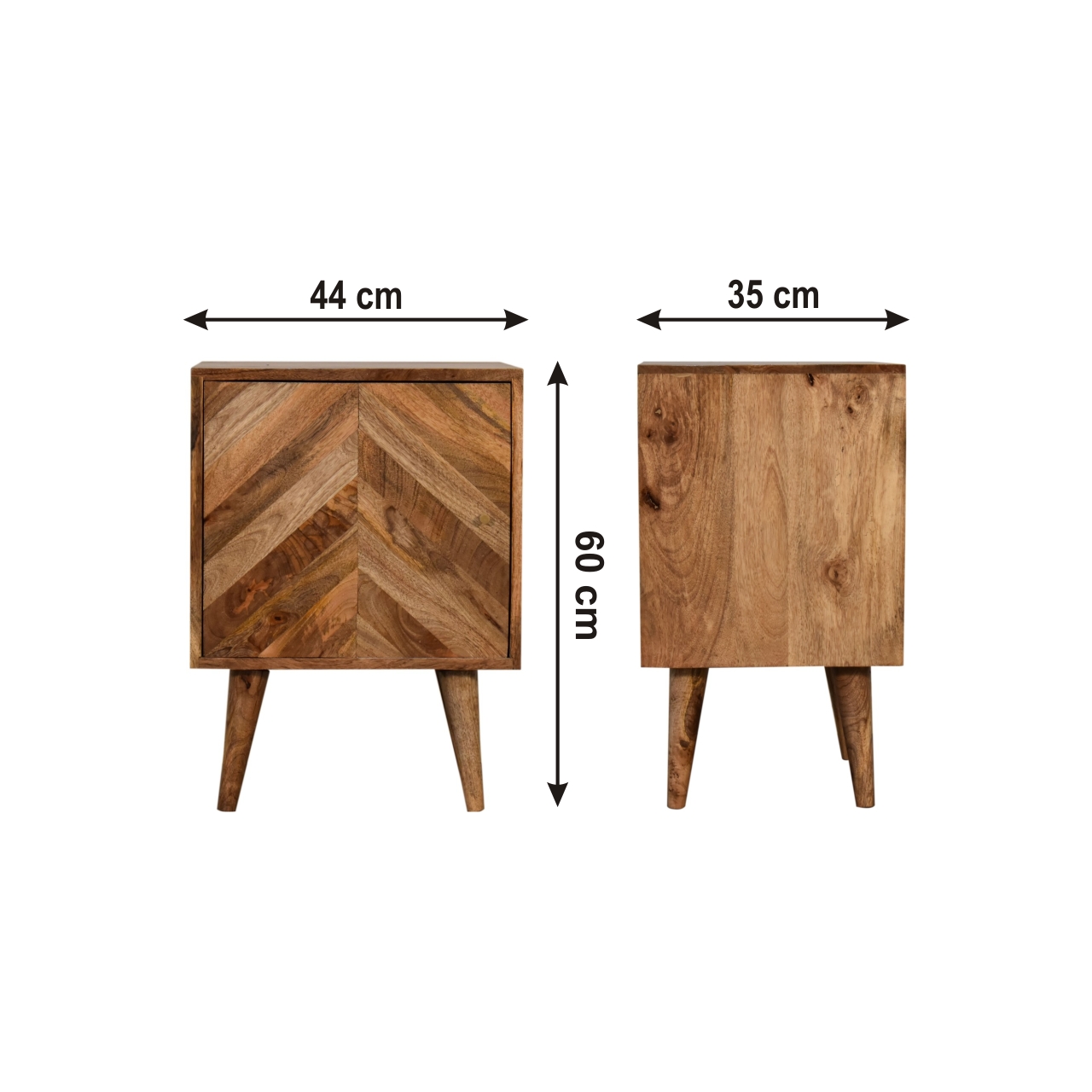 Size chart for Muna Bedside Table