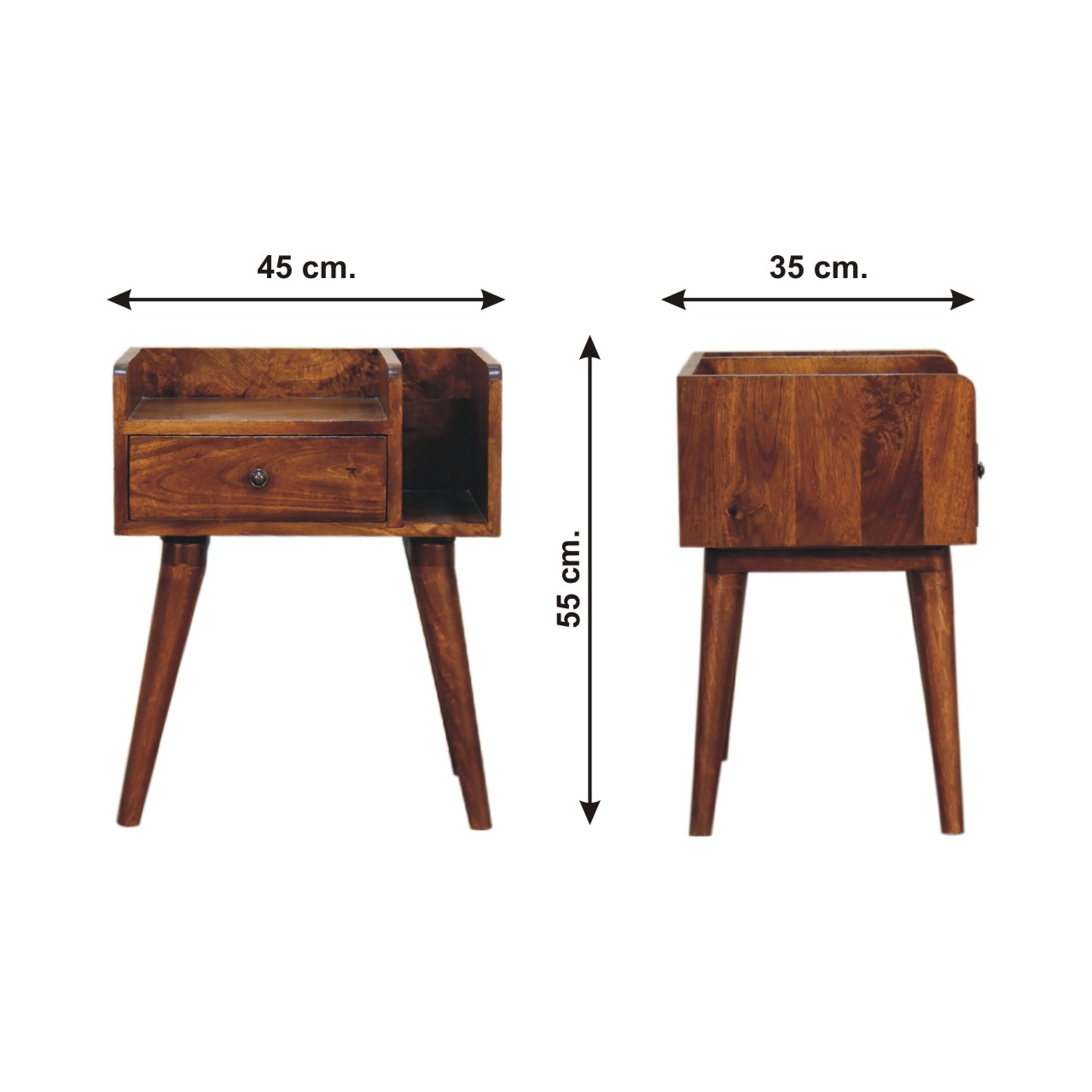 Size chart for Chestnut Collective Nightstand