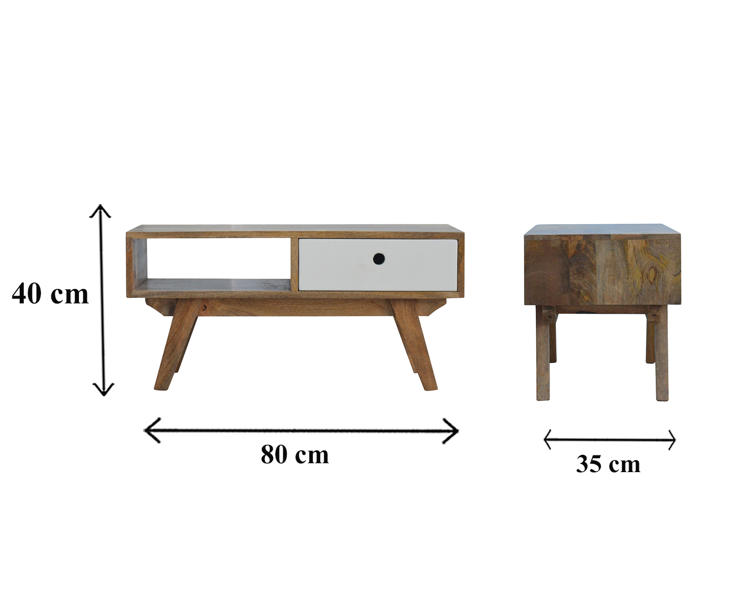 Size chart for Two Tone Hand Painted Media Unit