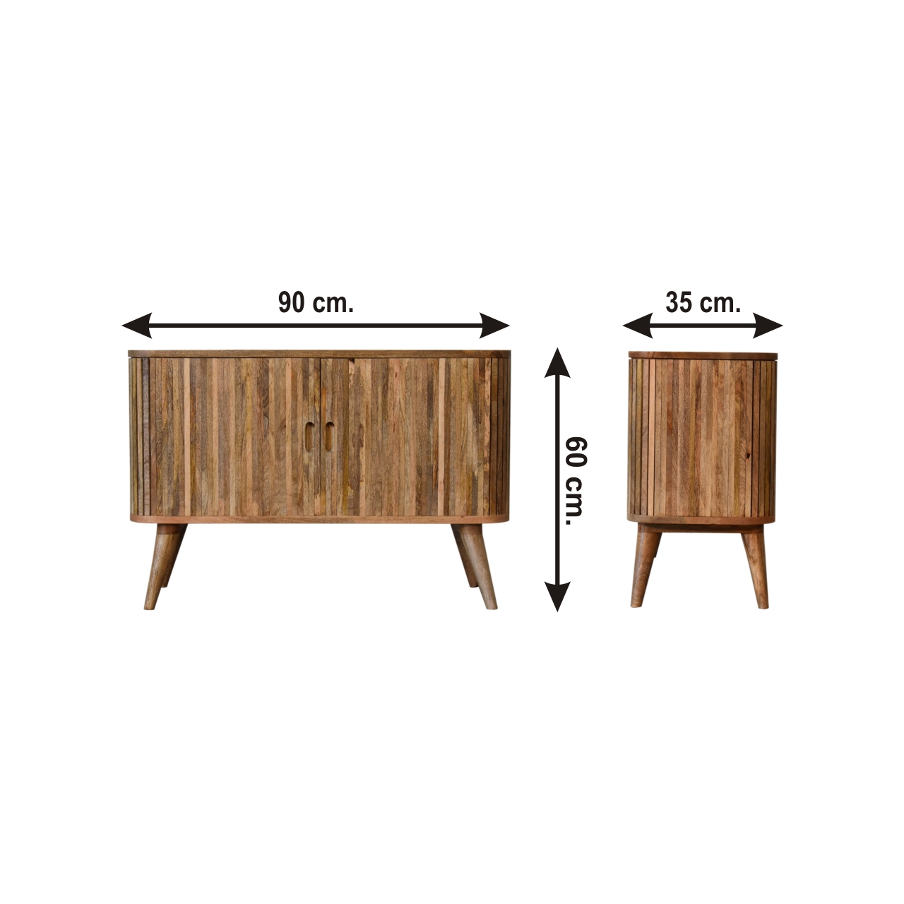 Size chart for Mokka Sideboard Chest of Drawers