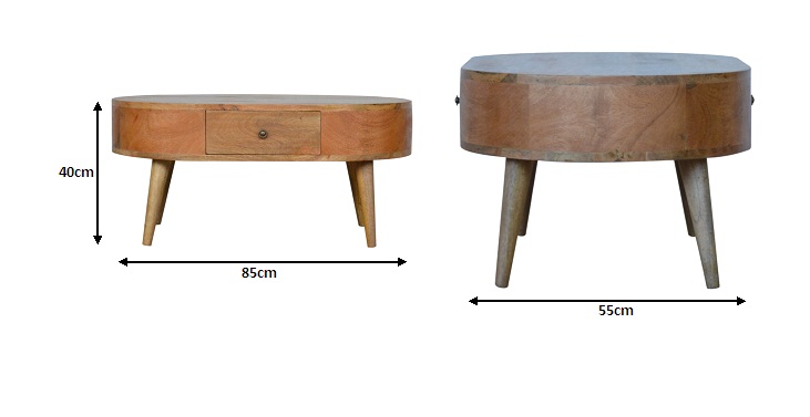 Size chart for London Coffee Table