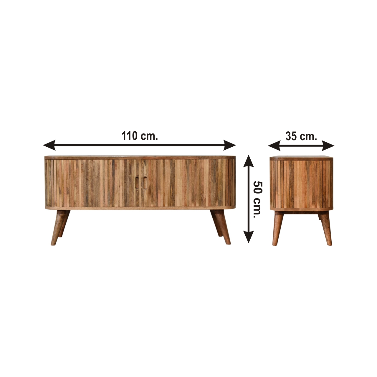 Size chart for Mokka Media Unit