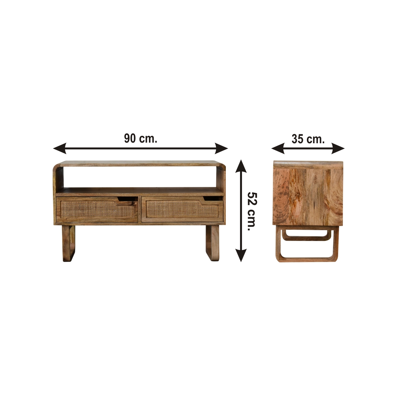 Size chart for Tallin Media Unit