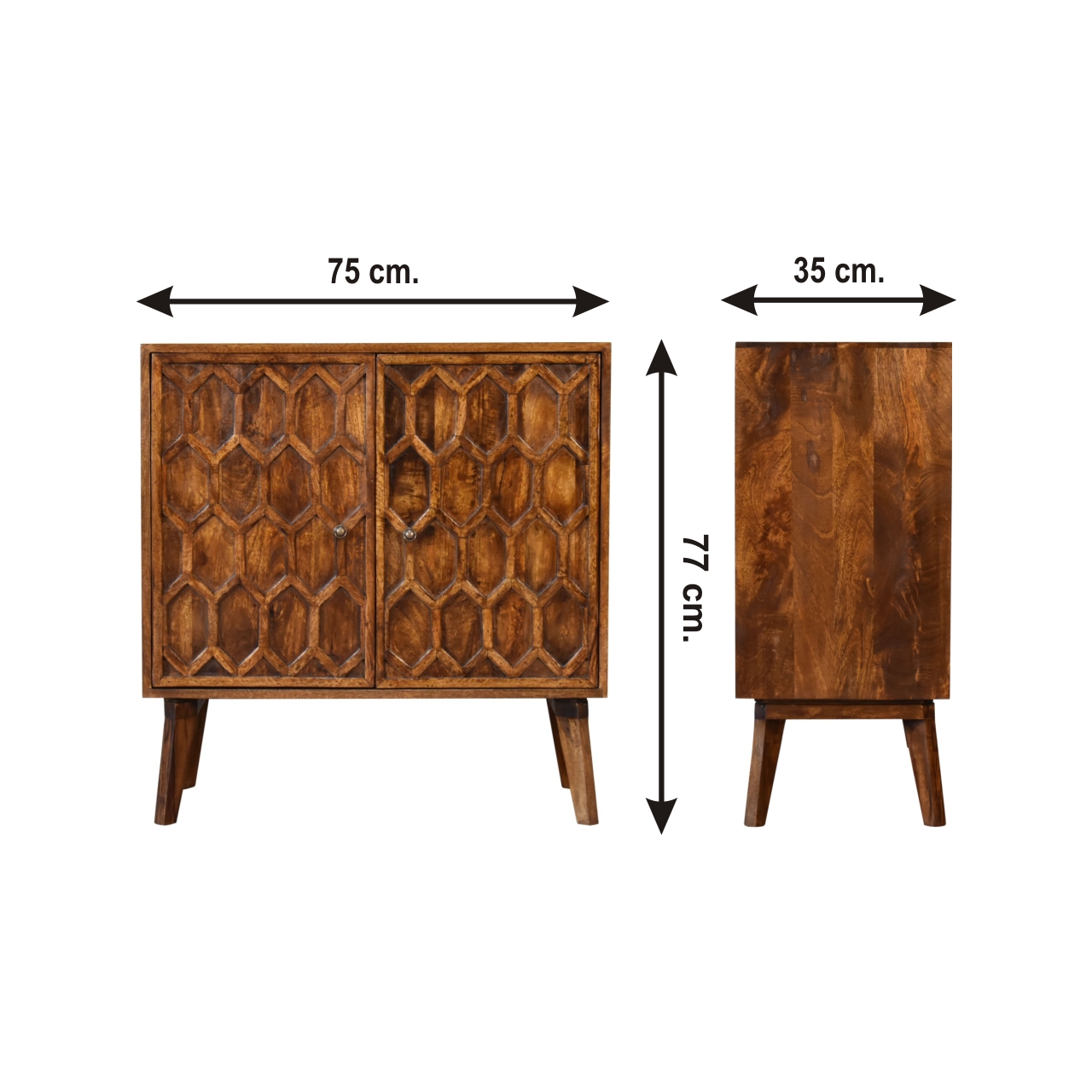 Size chart for Amouri Cabinet
