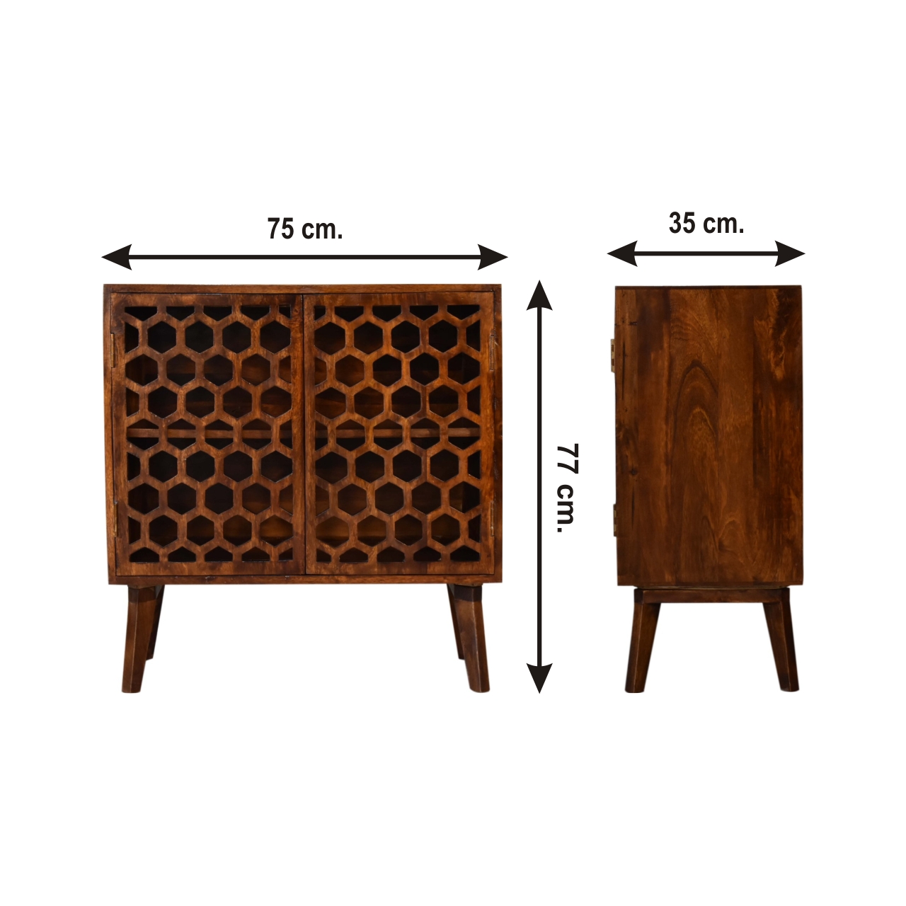 Size chart for Chestnut Comb Cabinet