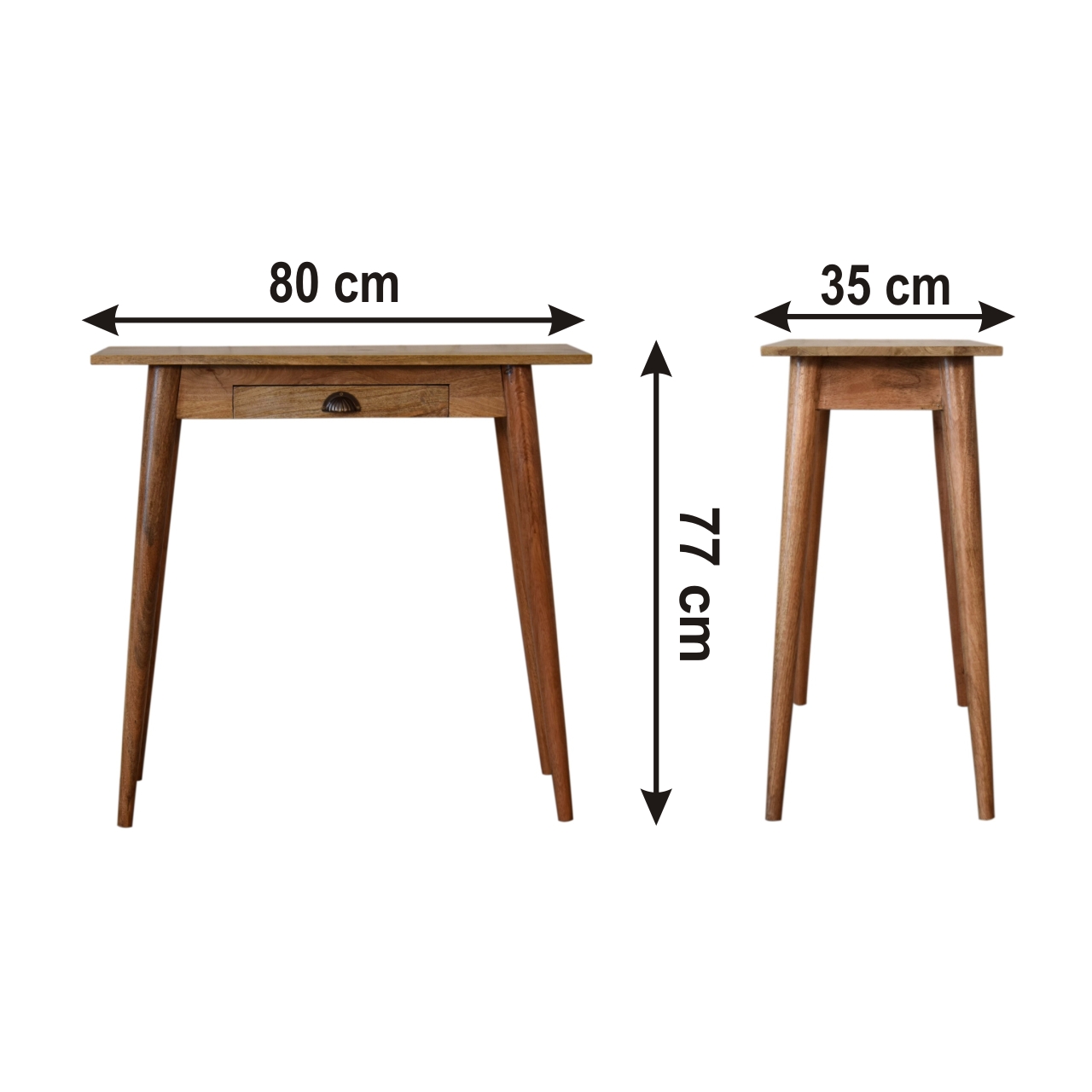 Size chart for Mini Nordic Style Writing Desk