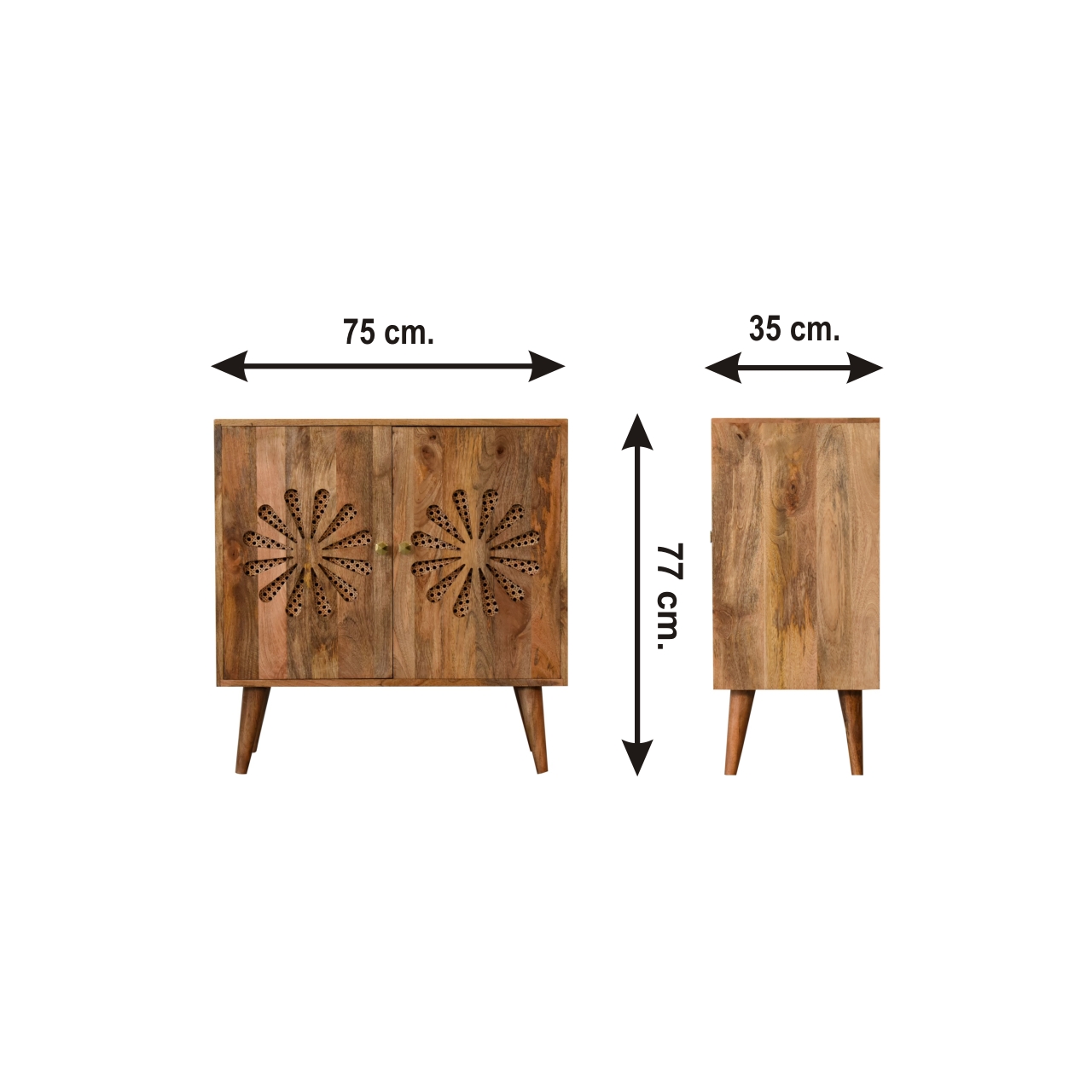 Size chart for Rosalie Cabinet
