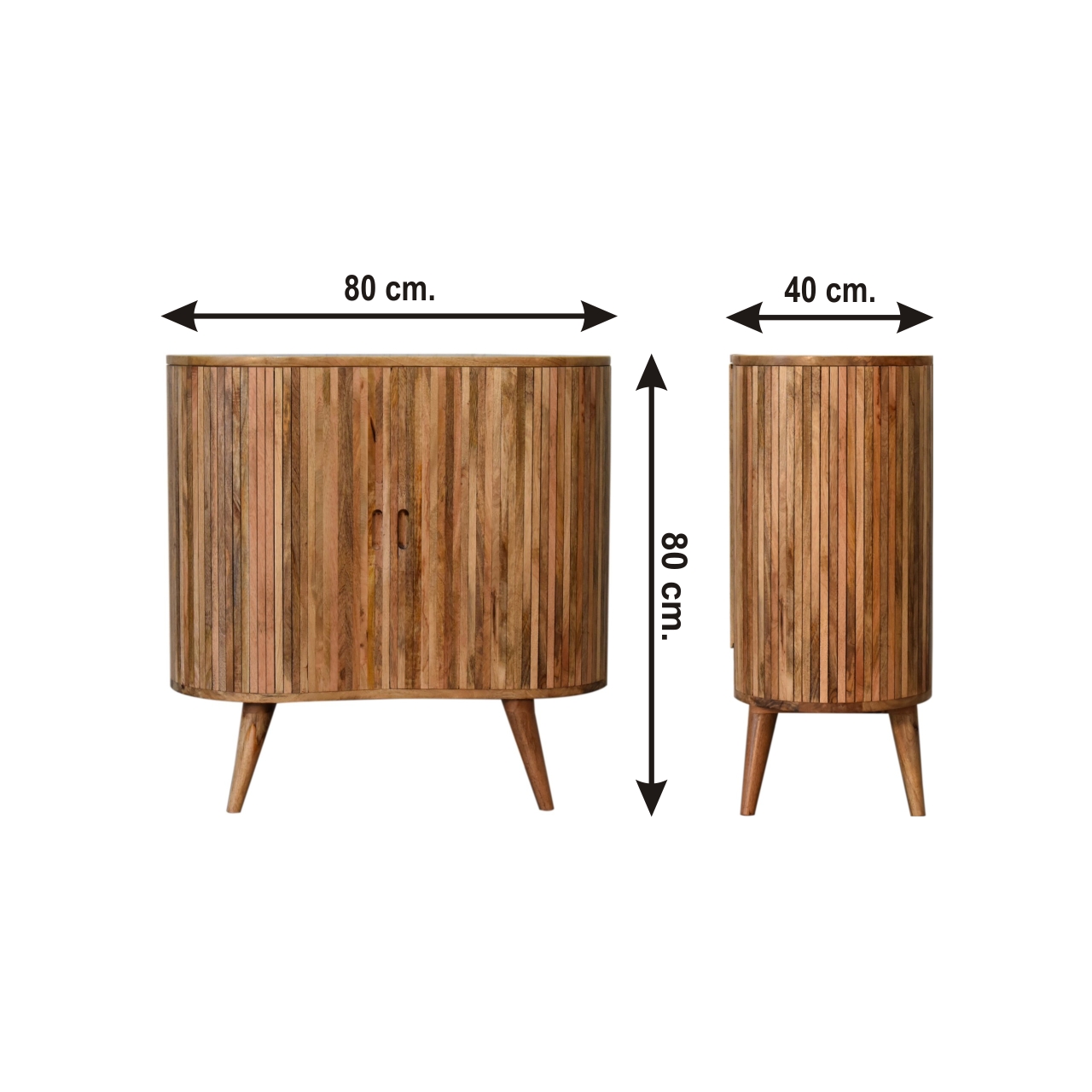 Size chart for Mokka Cabinet