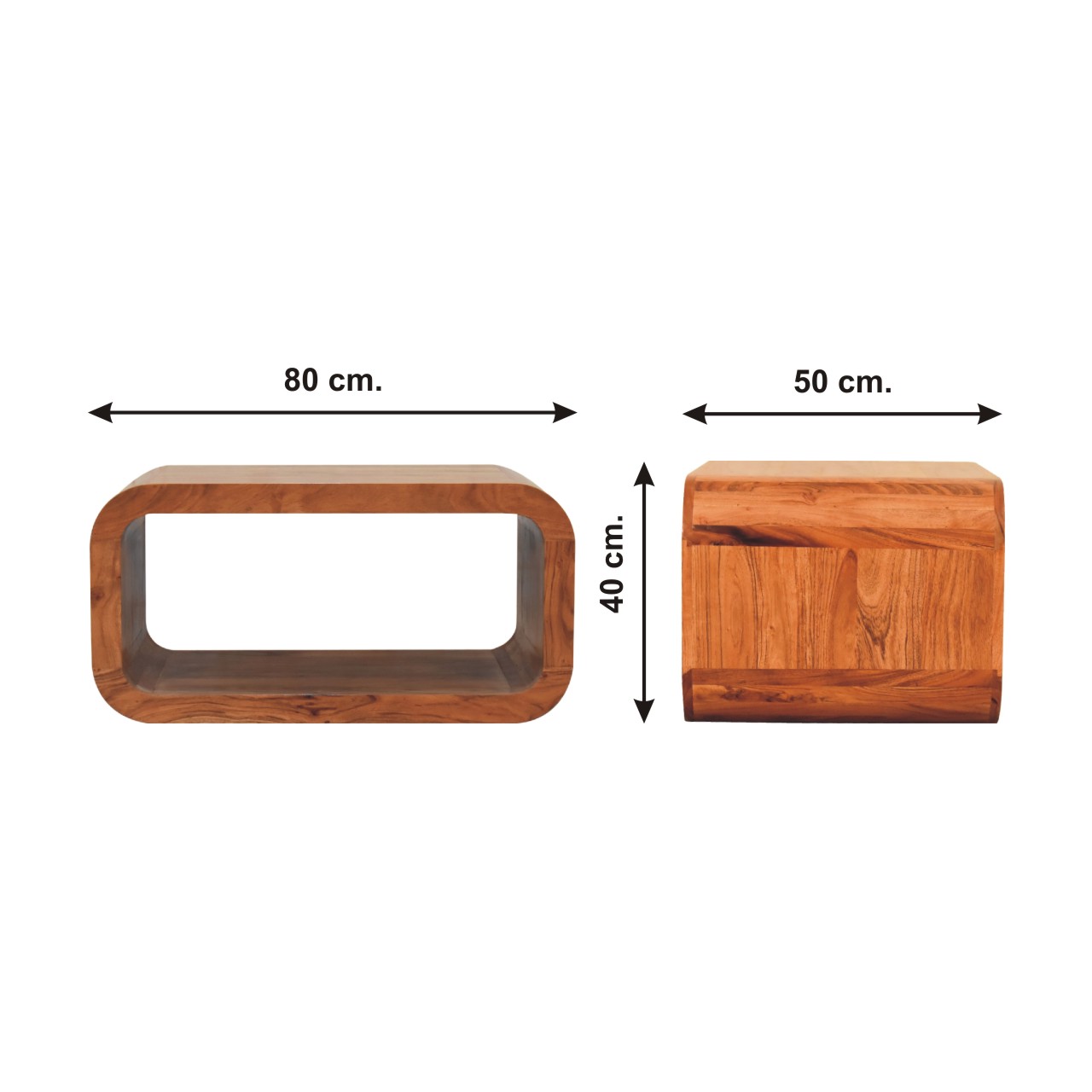 Size chart for Darcy Media Unit