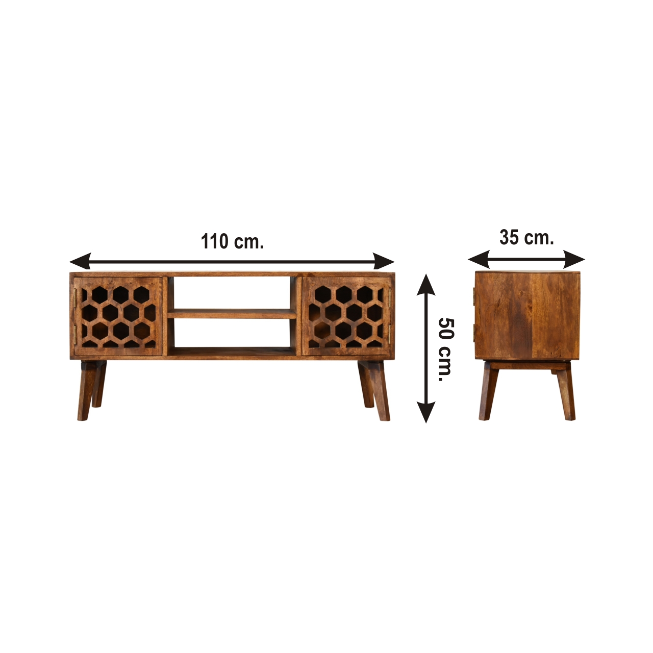 Size chart for Chestnut Comb Media Unit
