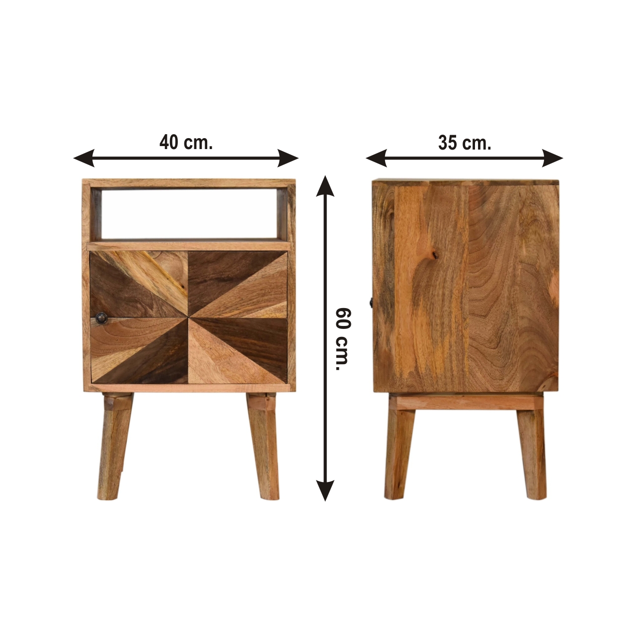 Size chart for Safi Bedside Table