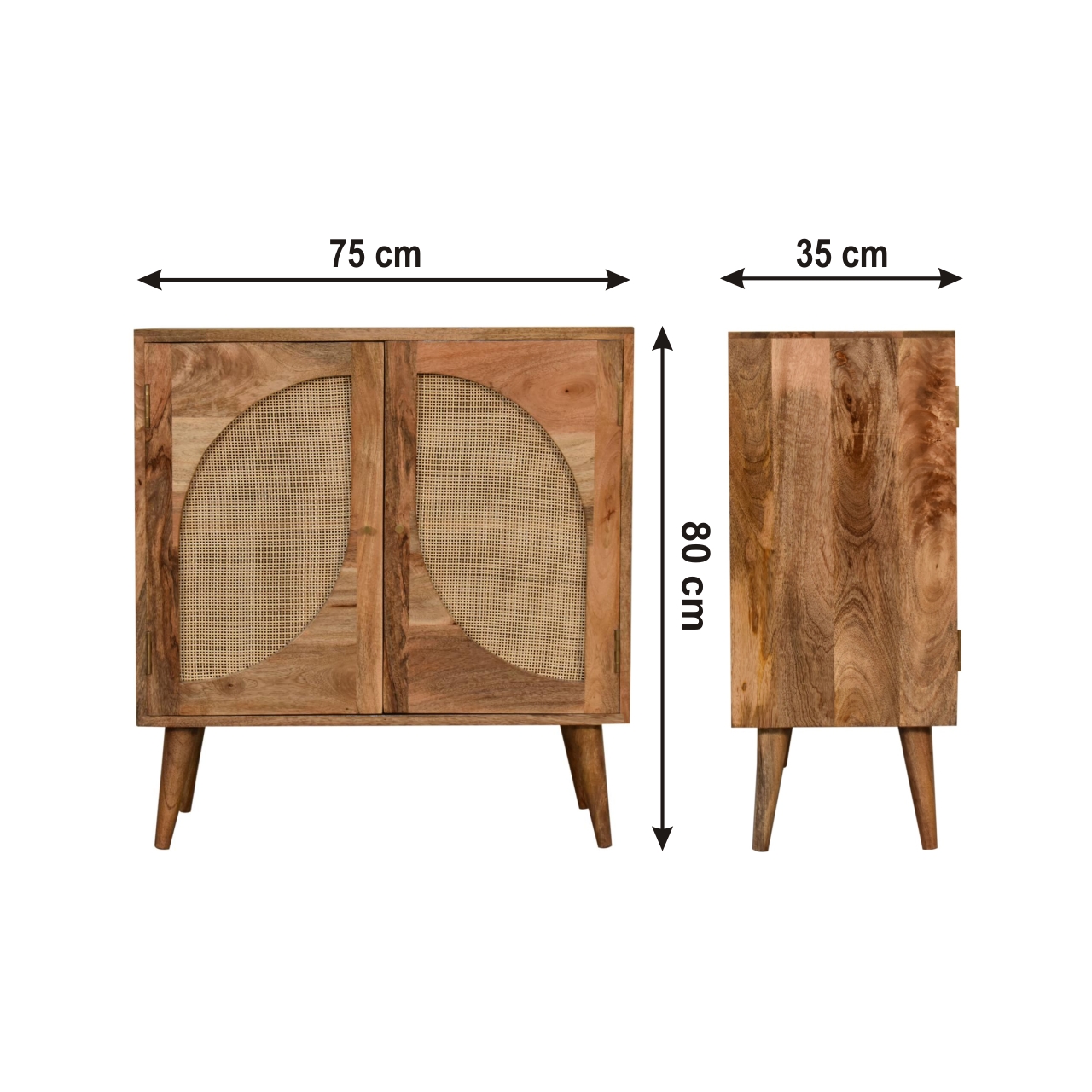 Size chart for Close-knit Leaf Cabinet