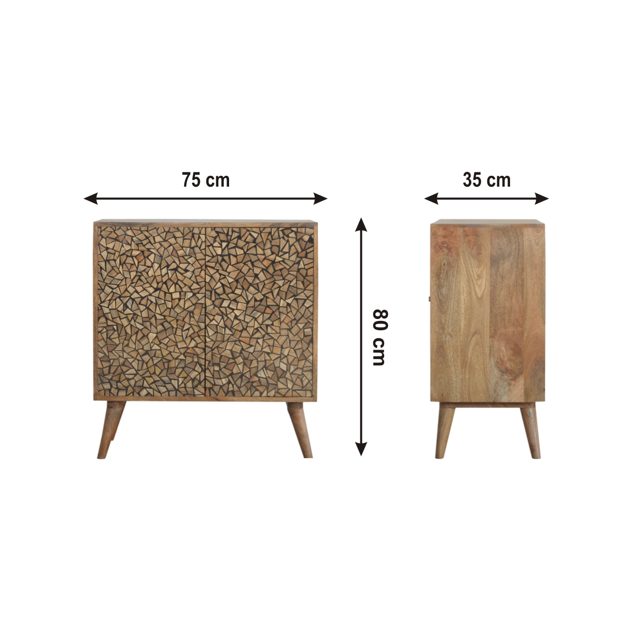 Size chart for Lisbon Cabinet