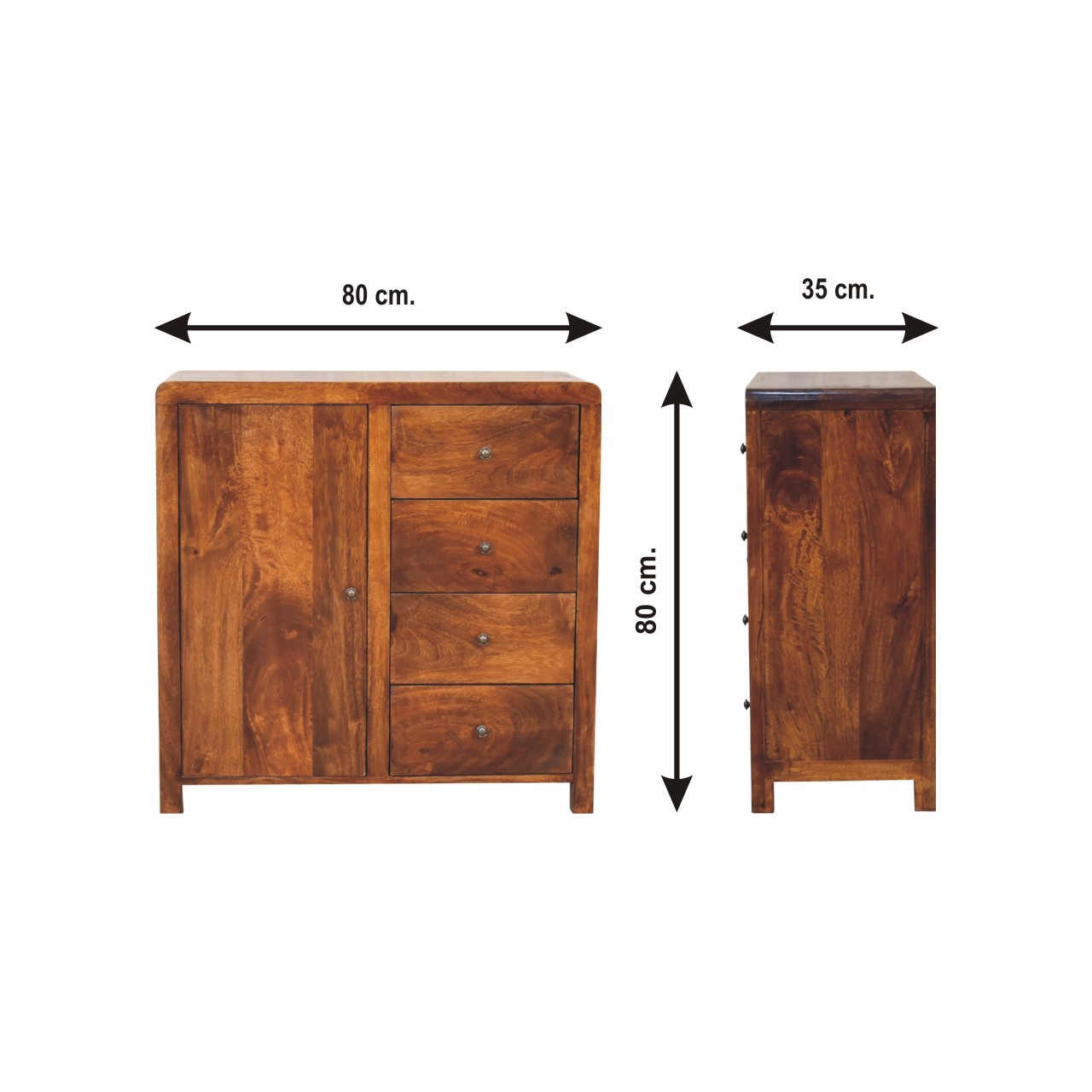 Size chart for Aspen Cabinet