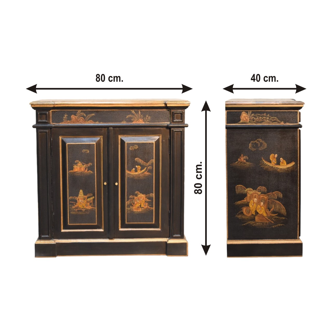Size chart for Oriental Wine Cabinet