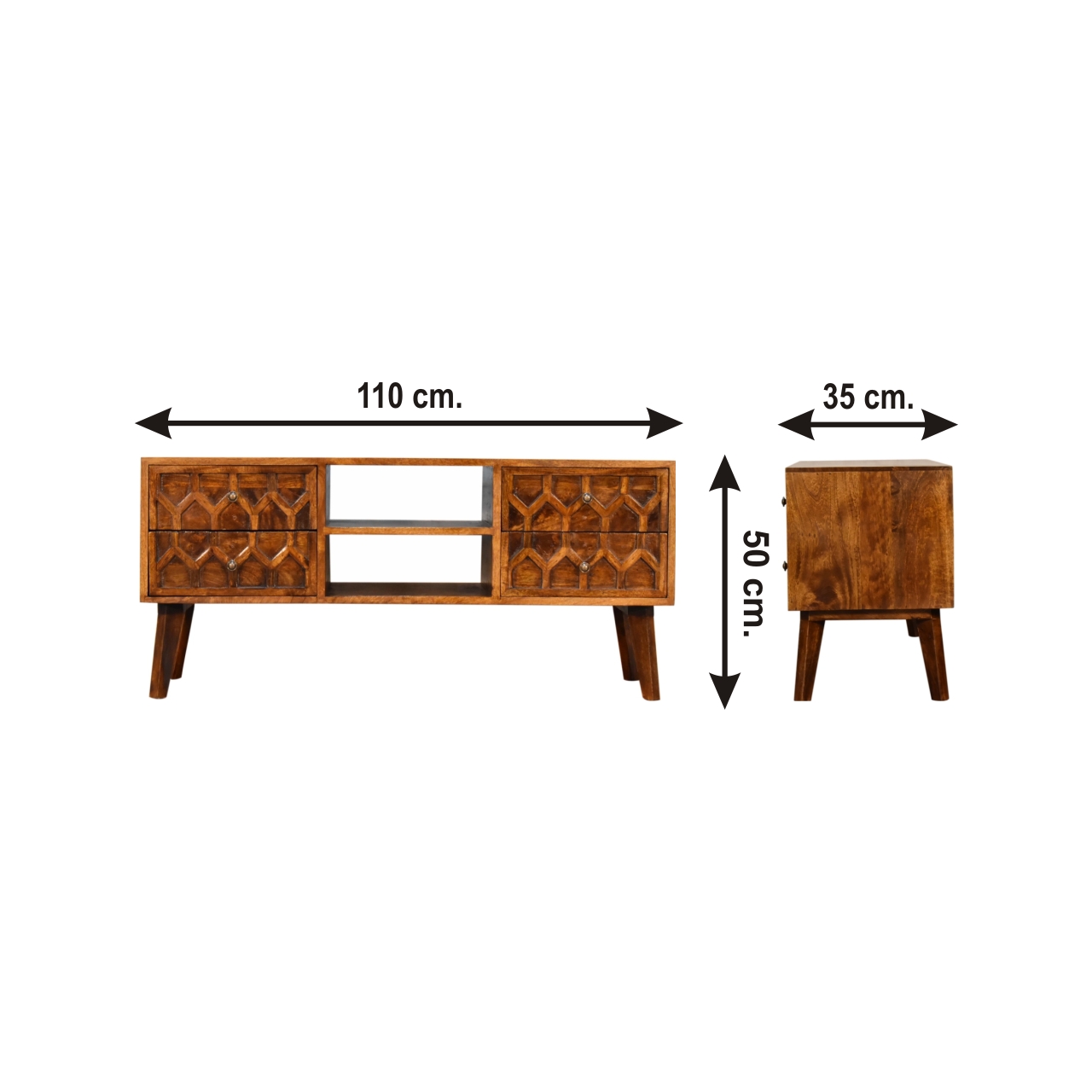 Size chart for Amouri Media Unit