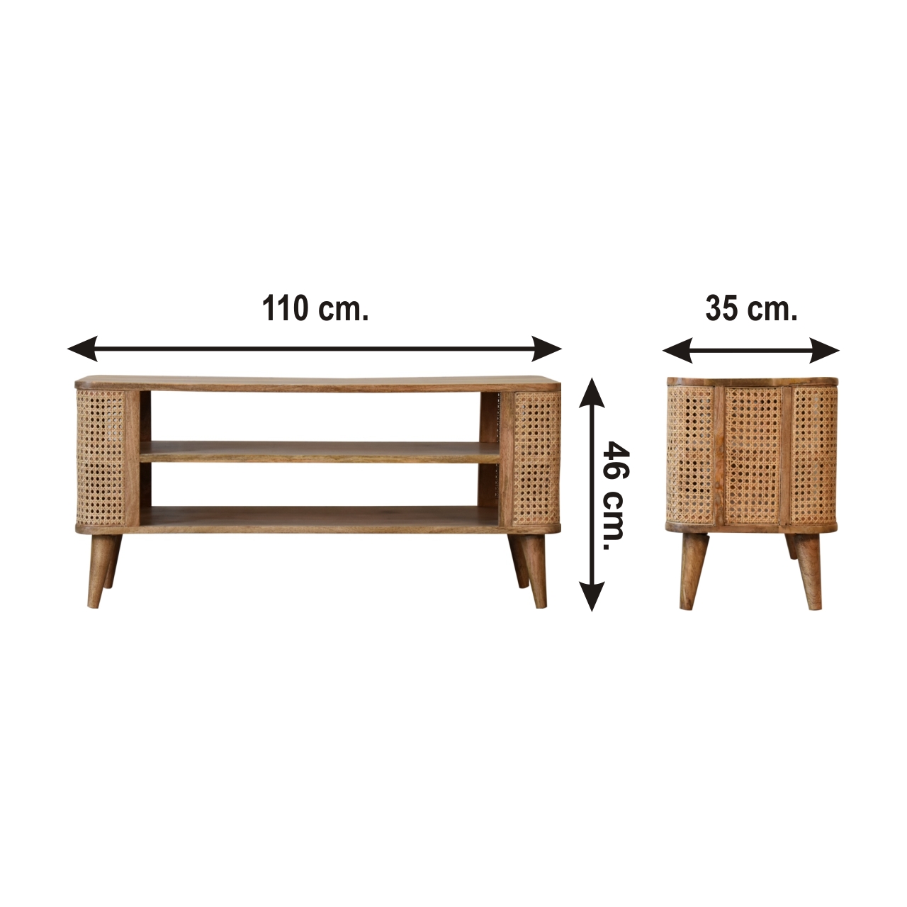 Size chart for Larissa Open Media Unit