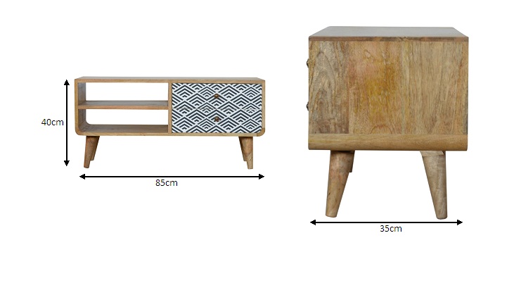 Size chart for Monochrome Print Media Unit