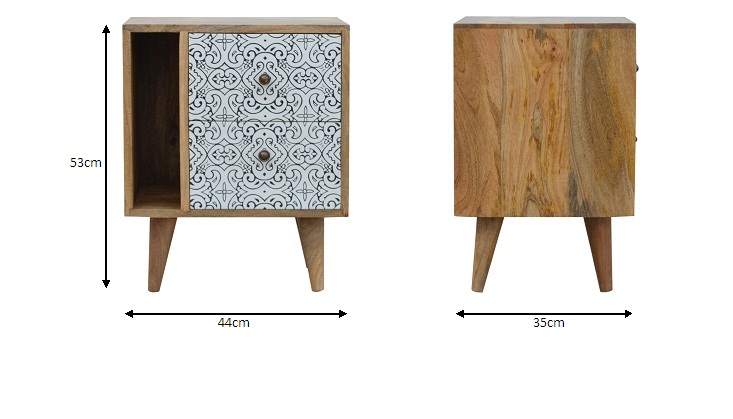 Size chart for Artea Porcelain Mini Cabinet