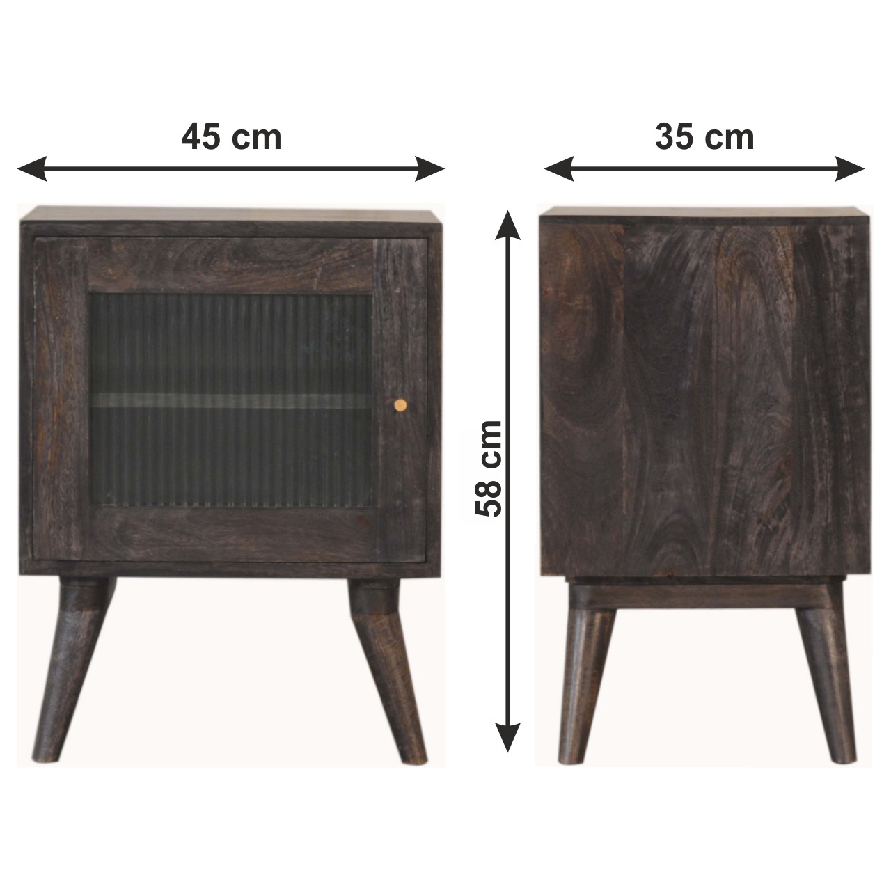 Size chart for Havana Bedside Table