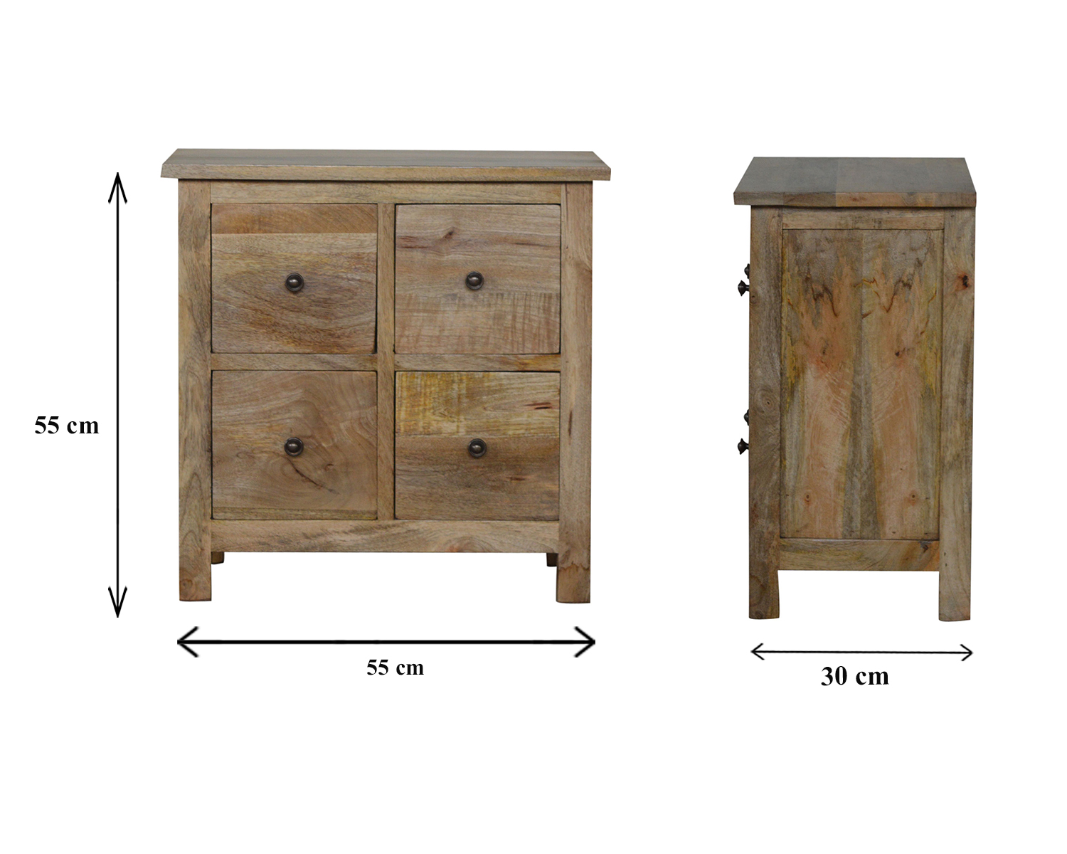 Size chart for 4 Drawer Mini Cabinet