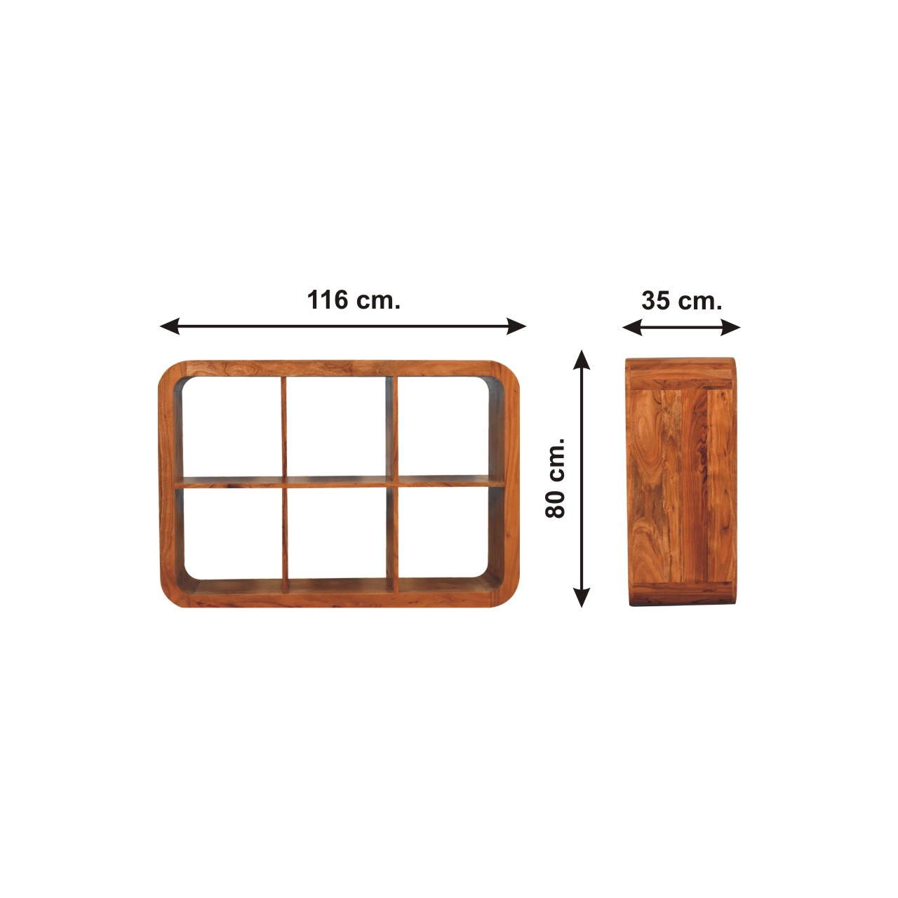 Size chart for Darcy Display Unit Chest of Drawers