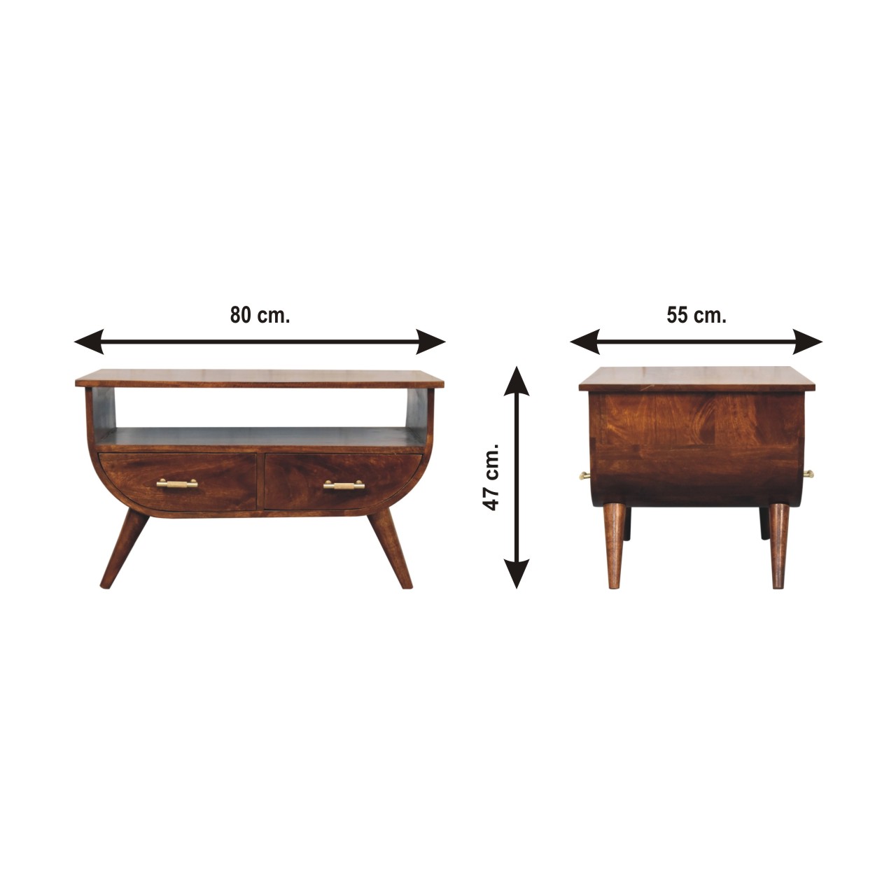 Size chart for Agra Coffee Table