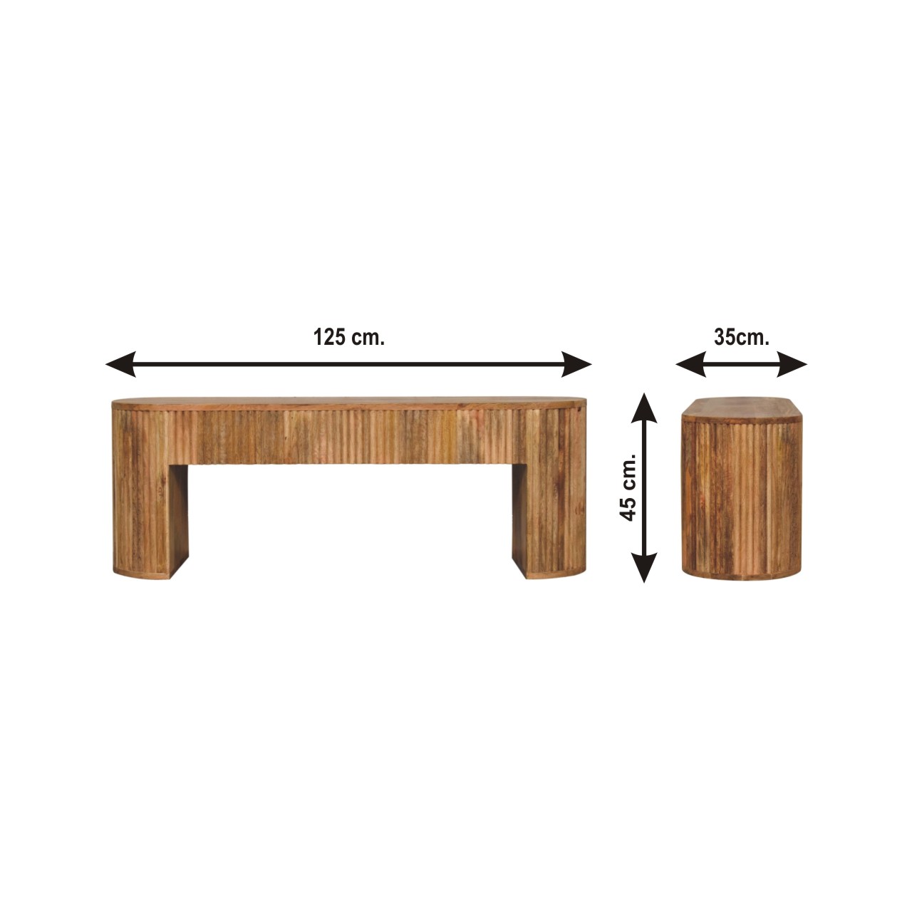 Size chart for Soba Straight Media Unit