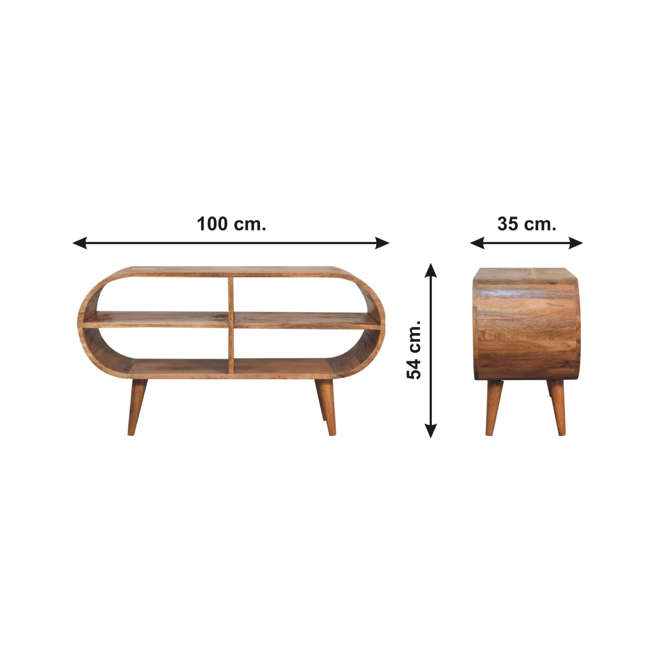 Size chart for Moda Oak-ish Media Unit