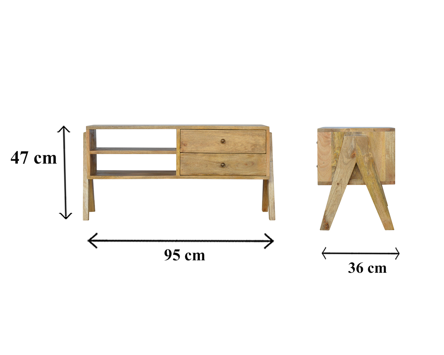 Size chart for Trestle Media Unit