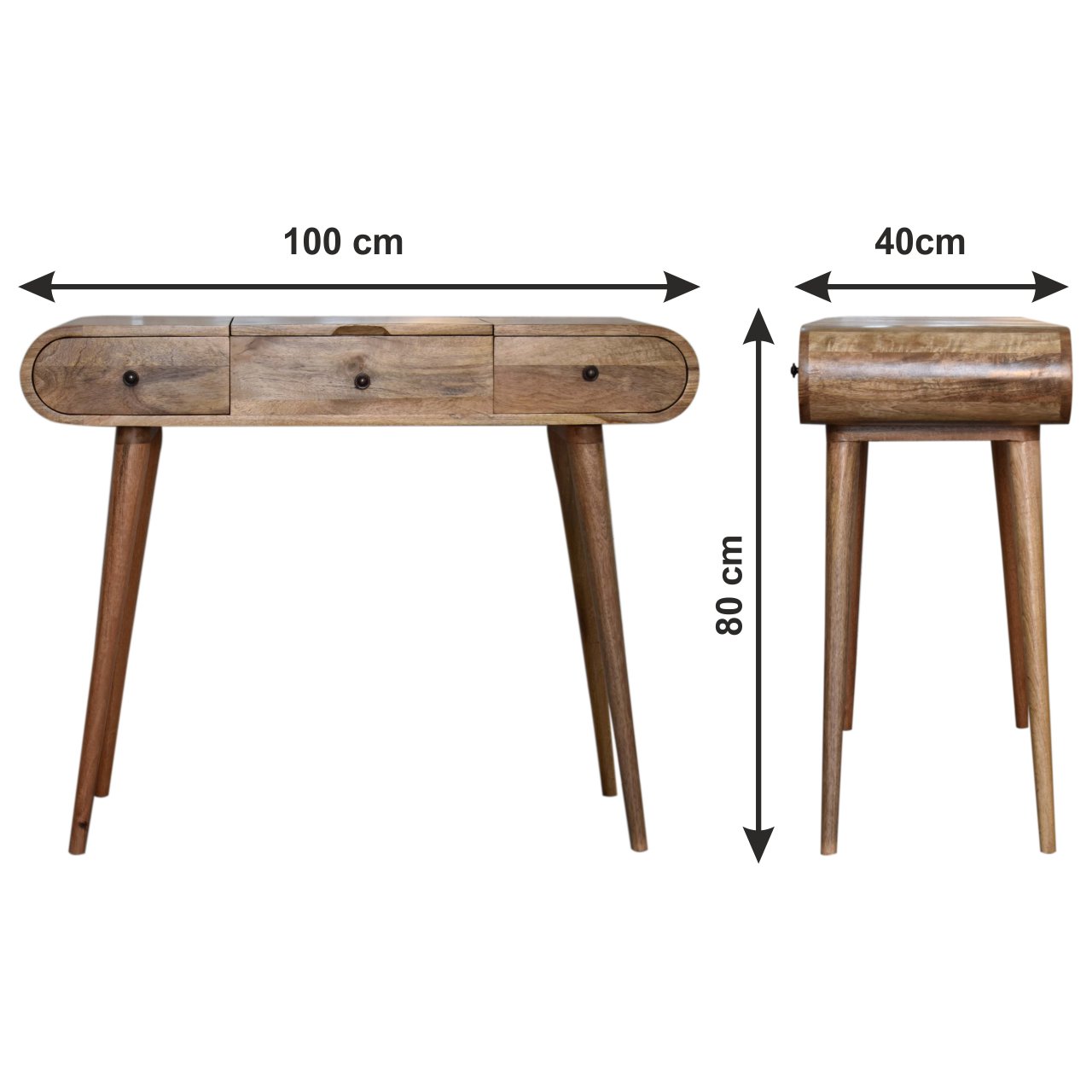 Size chart for Oak-ish Round Dressing Table