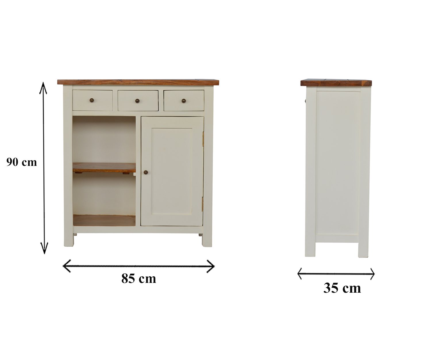 Size chart for 2 Tone Kitchen Unit