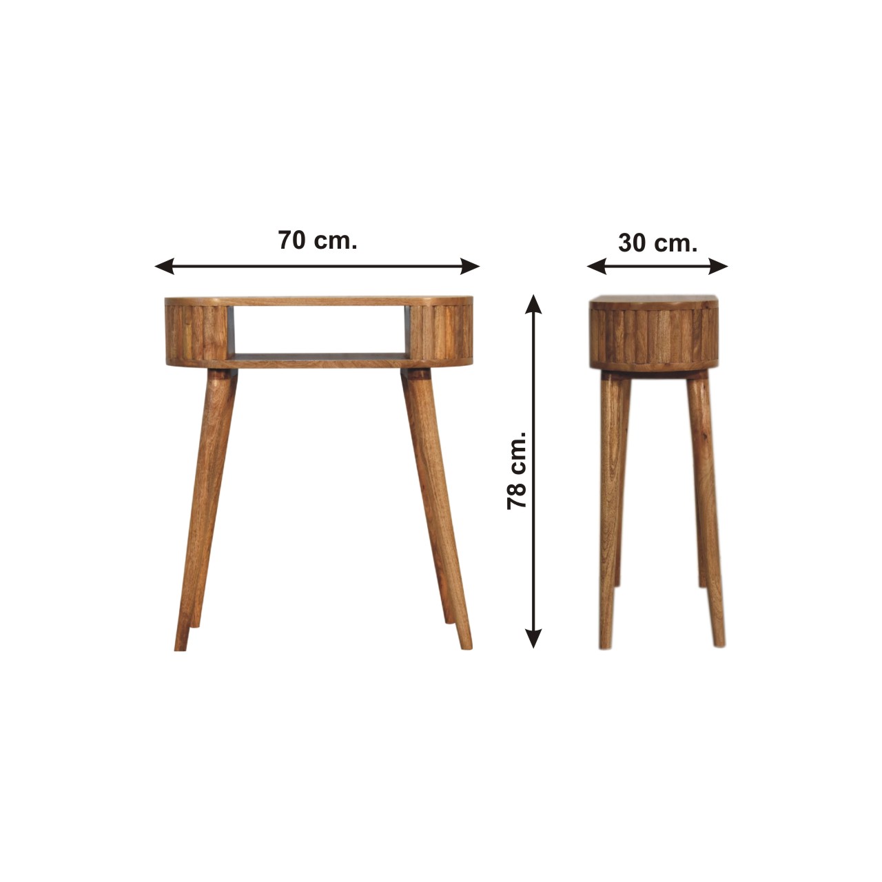 Size chart for Stripe Writing Desk