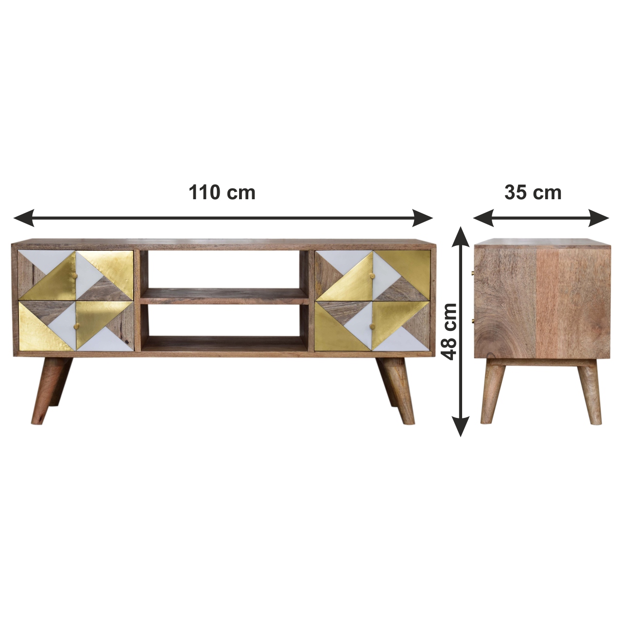Size chart for Ivy Media Unit