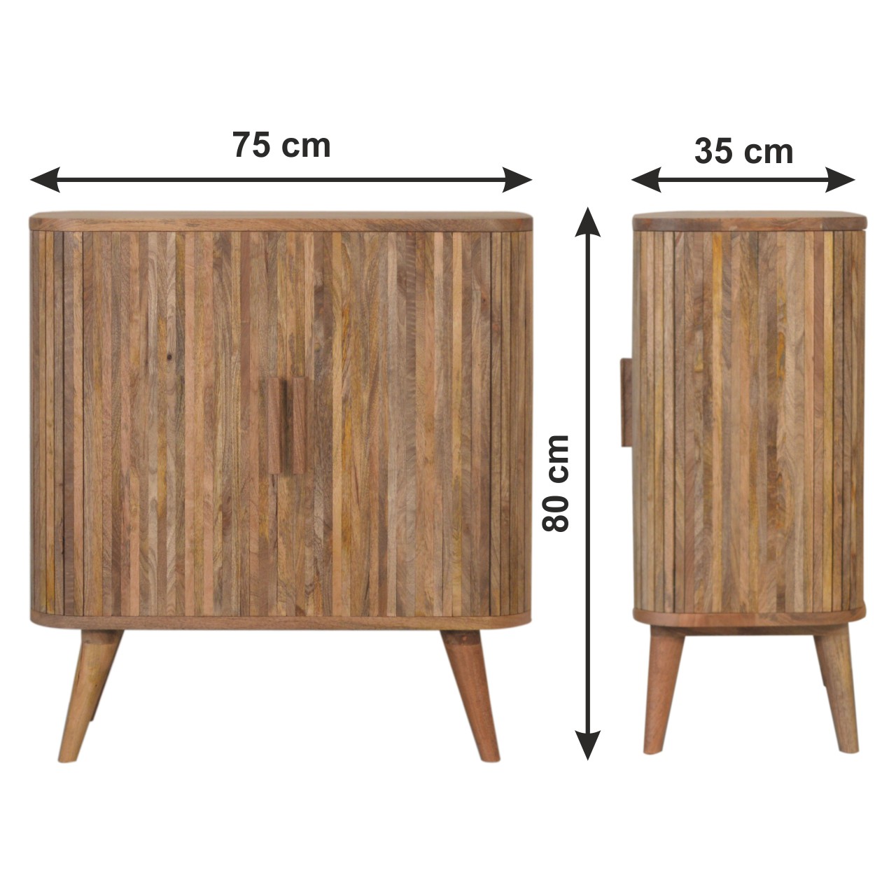 Size chart for Stripe Cabinet