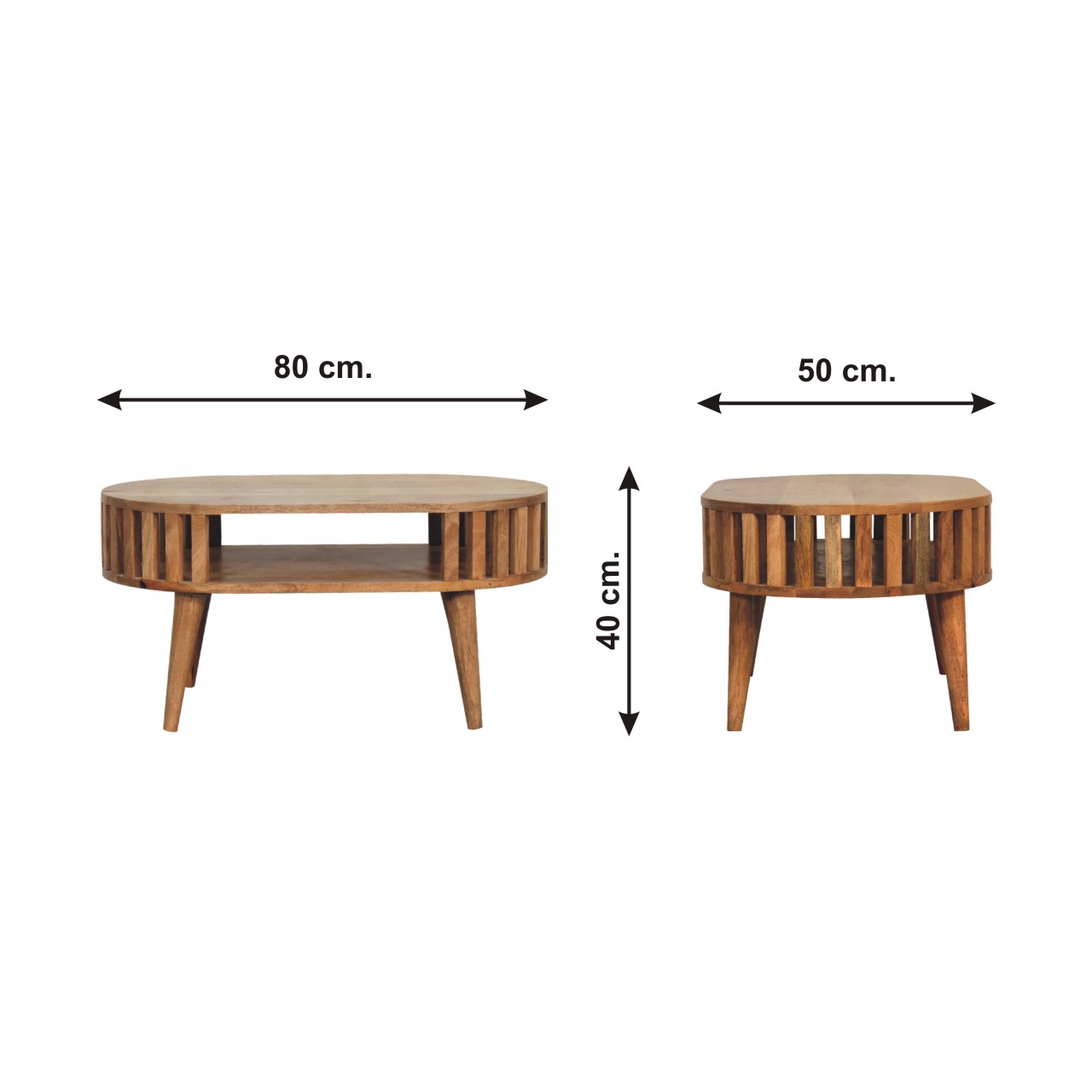 Size chart for Ariella Coffee Table