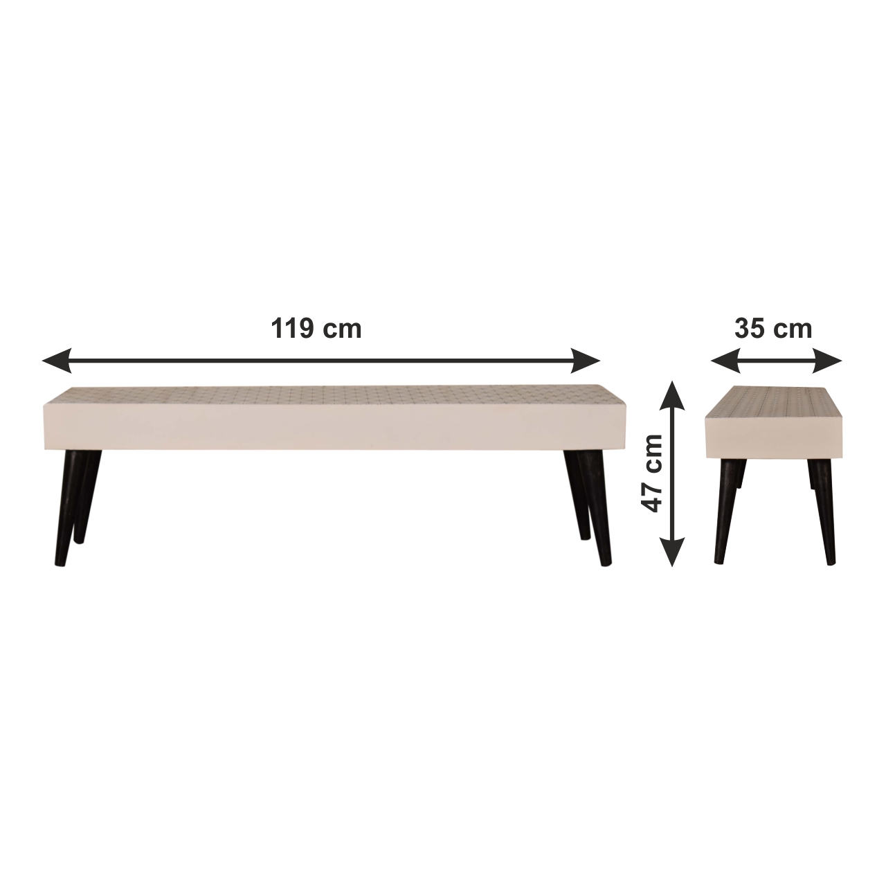 Size chart for Prima Coffee Table