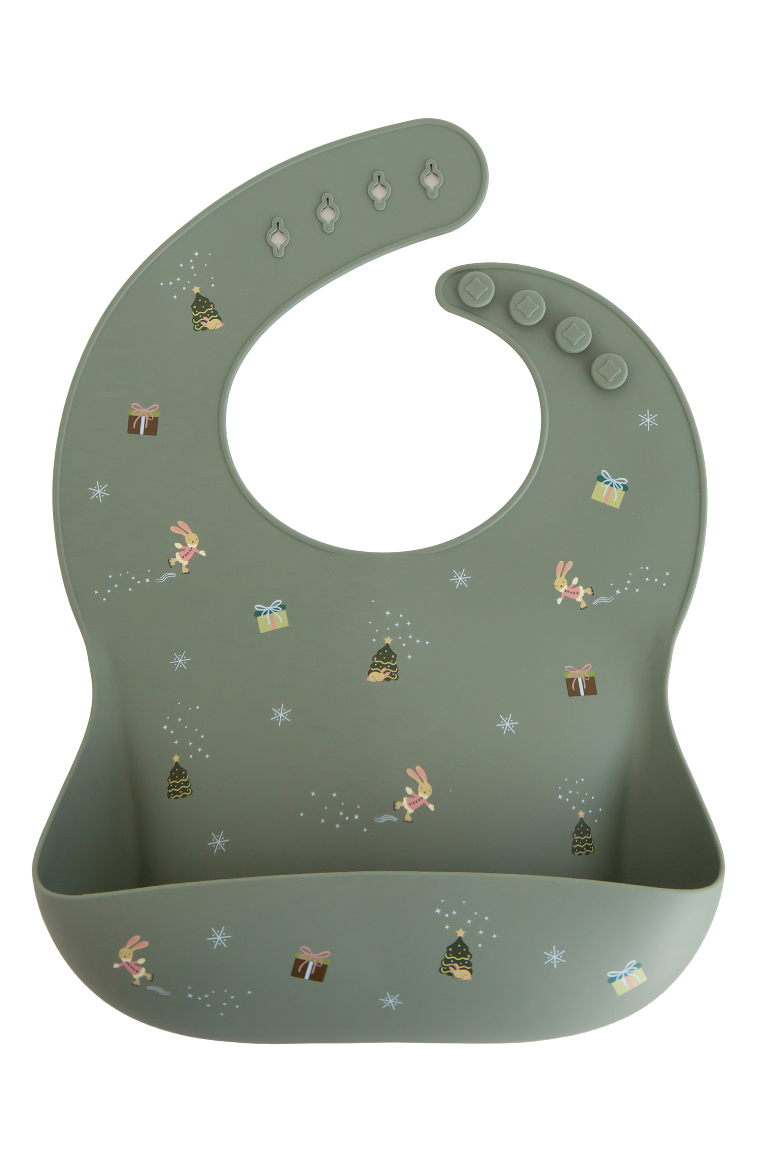 Mushie Holiday Silicone Bib