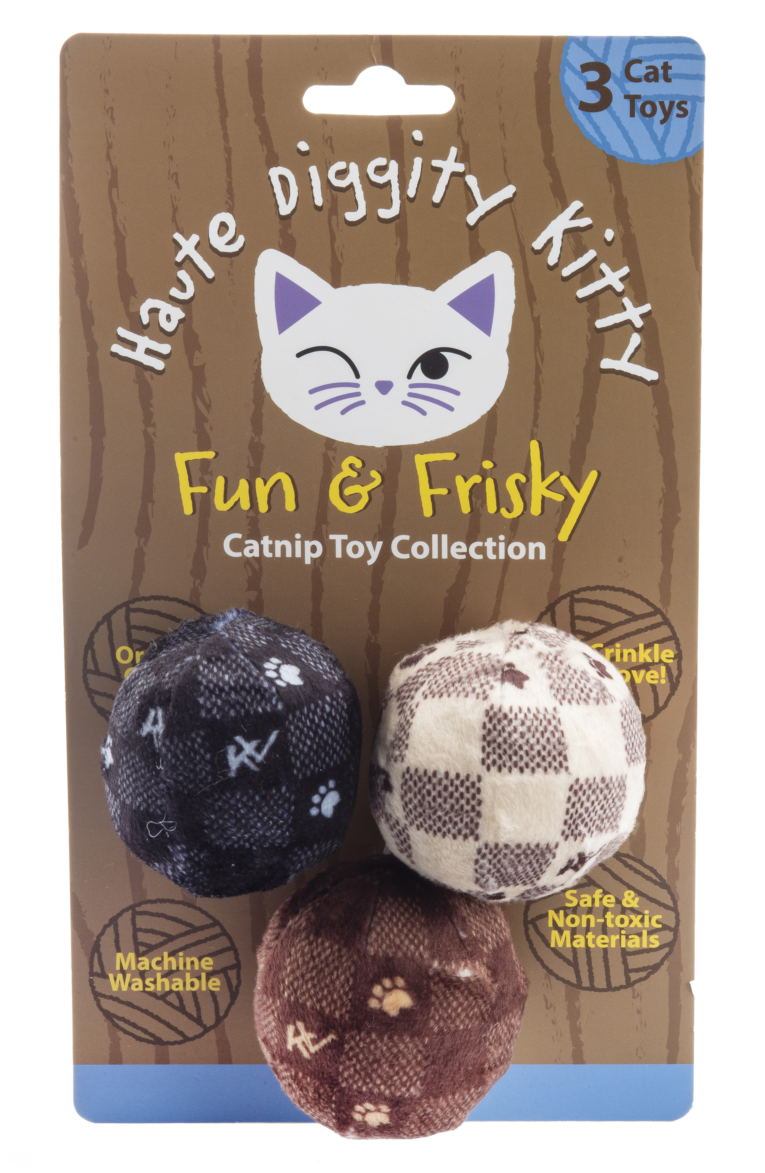 Haute Diggity Dog Kitty Buitton Catnip Balls