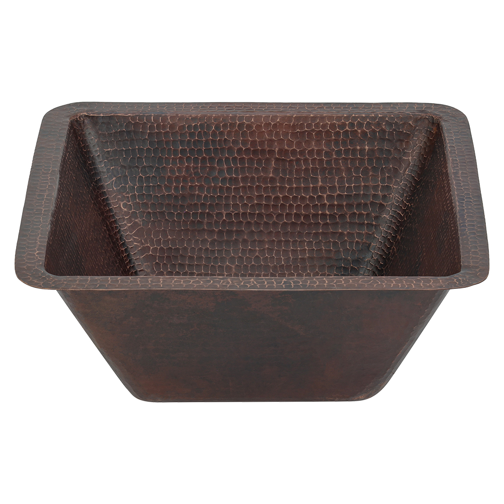 Premier Copper Products 15" Copper Bar/Prep Sink, Oil Rubbed Bronze, BS15DB2