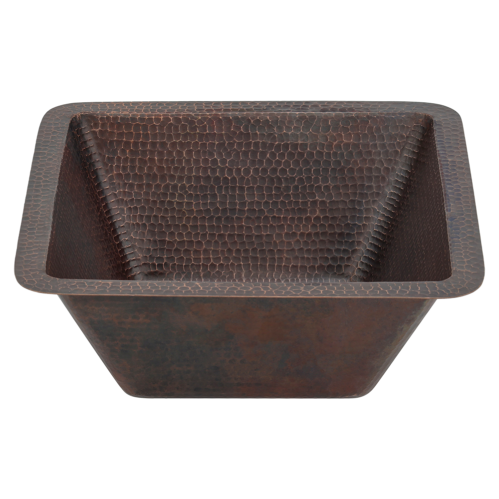 Premier Copper Products 15" Copper Bar/Prep Sink, Oil Rubbed Bronze, BS15DB3