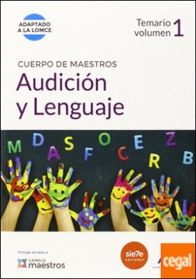 Cuerpo de Maestros Audición y Lenguaje. Temario Volumen 1 . Temario ...