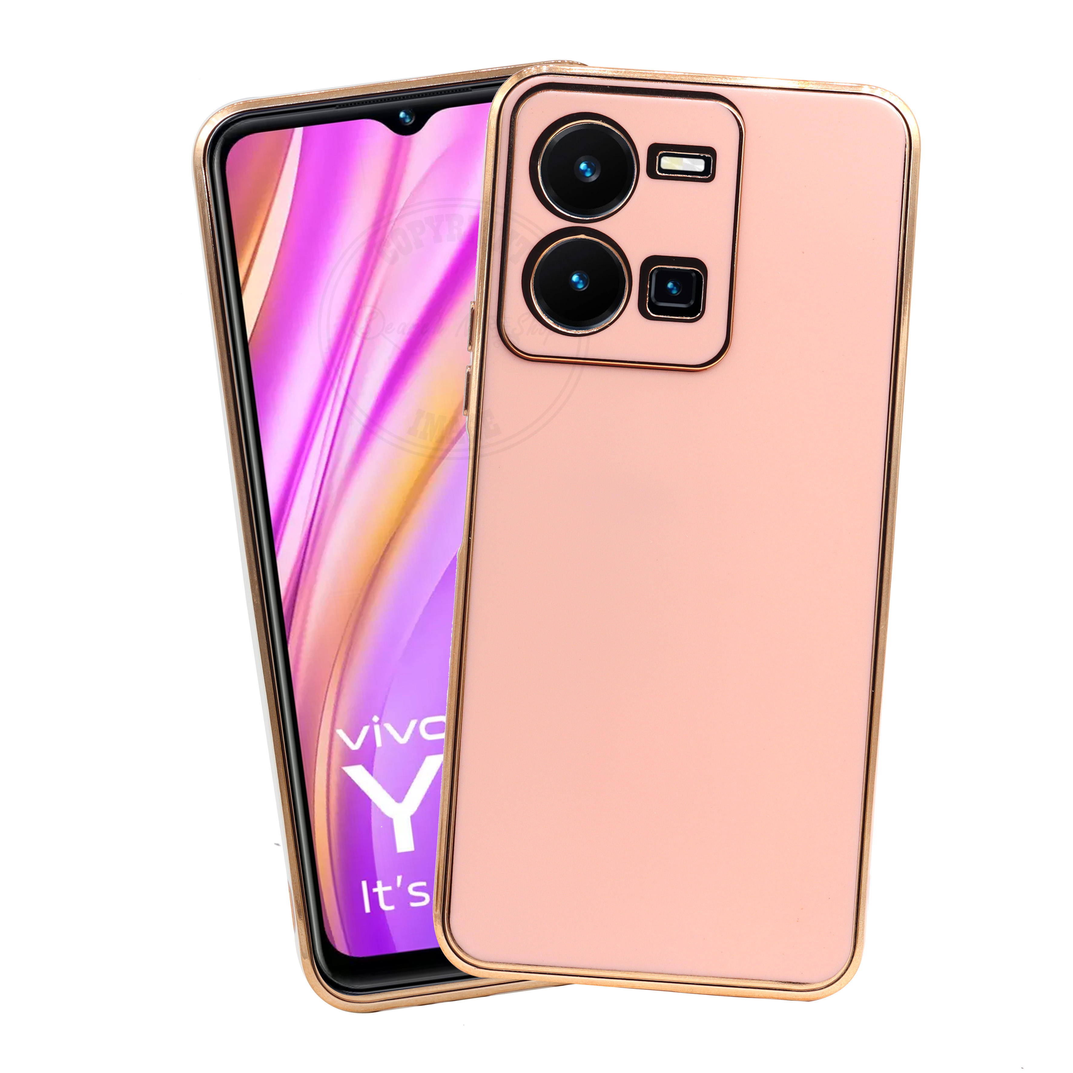 Vivo Y35 - 6D Chrome Mobile Back Cover