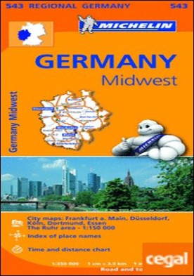 Mapa Regional Germany Midwest