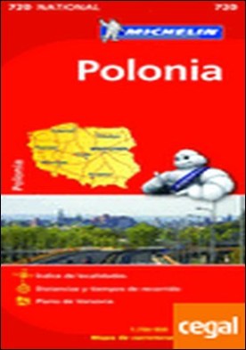 Mapa National Polonia . Escala 1:700.000; 1cm: 7 km